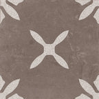 San Clemente Coffee Flower 8.78 x 8.78 Porcelain Tile | Tile Club