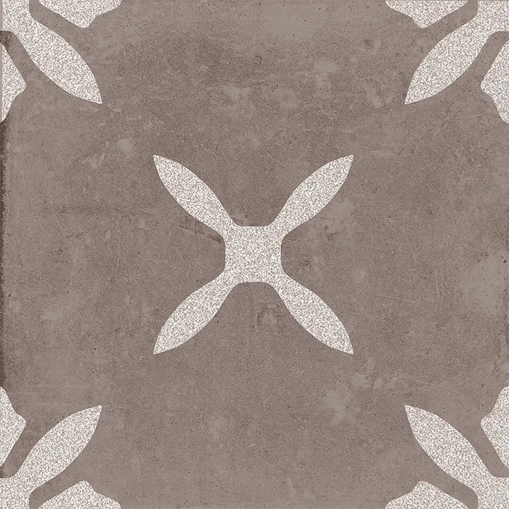 San Clemente Coffee Flower 8.78 x 8.78 Porcelain Tile | Tile Club