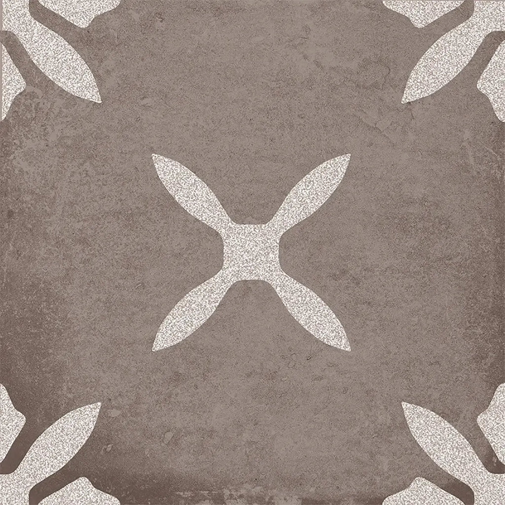 San Clemente Coffee Flower 8.78 x 8.78 Porcelain Tile | Tile Club