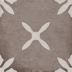 San Clemente Coffee Flower 8.78 x 8.78 Porcelain Tile | Tile Club