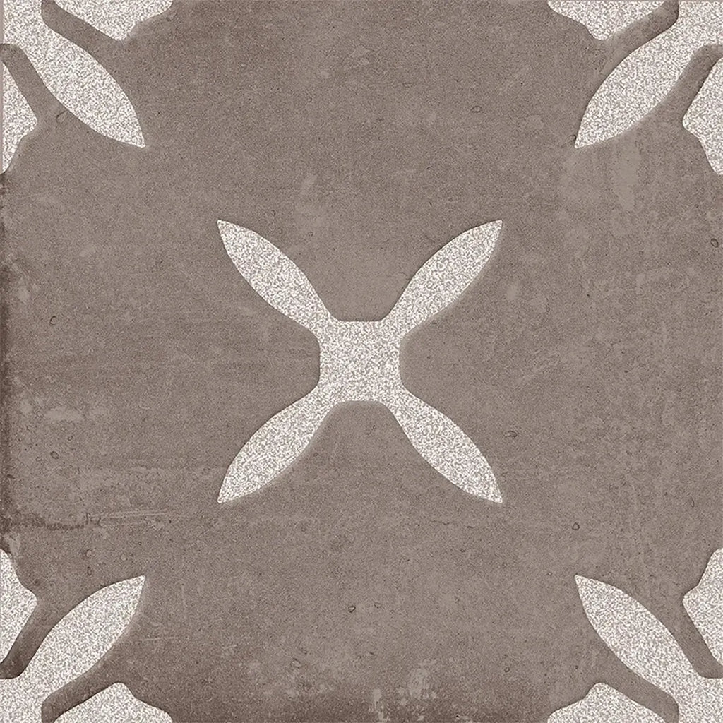 San Clemente Coffee Flower 8.78 x 8.78 Porcelain Tile | Tile Club