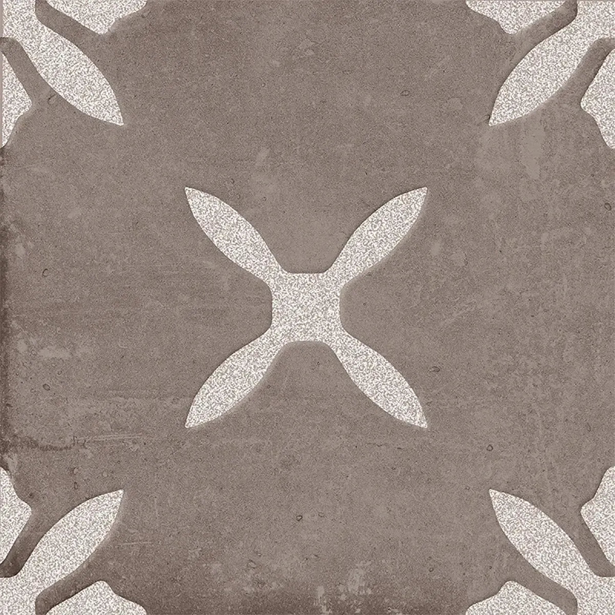 San Clemente Coffee Flower 8.78 x 8.78 Porcelain Tile Sample