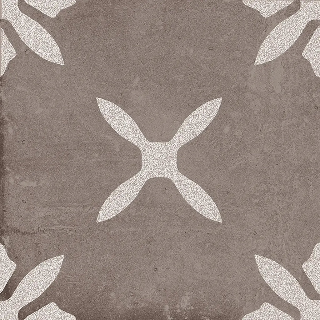 San Clemente Coffee Flower 8.78 x 8.78 Porcelain Tile | Tile Club