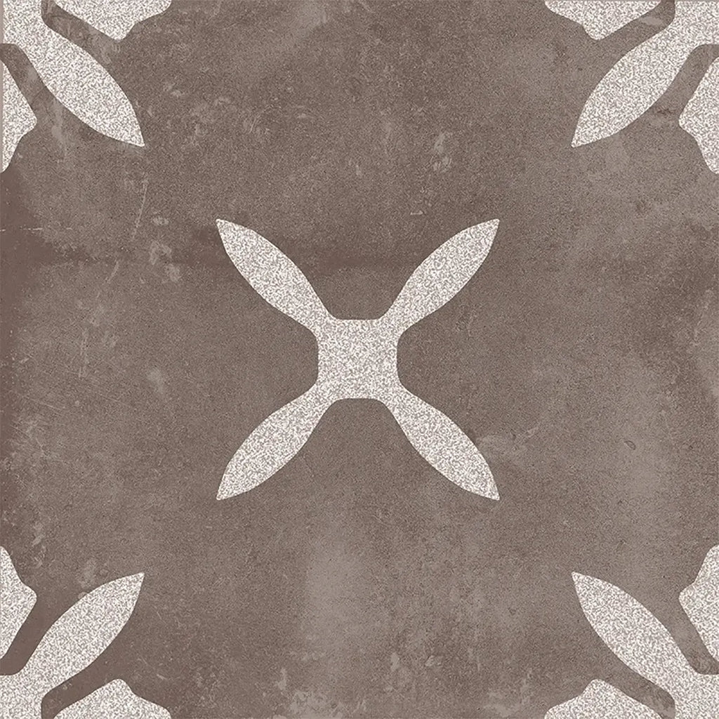 San Clemente Coffee Flower 8.78 x 8.78 Porcelain Tile | Tile Club
