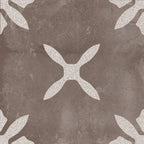 San Clemente Coffee Flower 8.78 x 8.78 Porcelain Tile | Tile Club