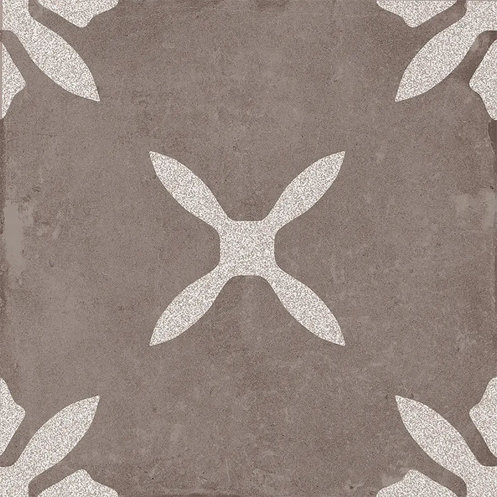 San Clemente Coffee Flower 8.78 x 8.78 Porcelain Tile | Tile Club