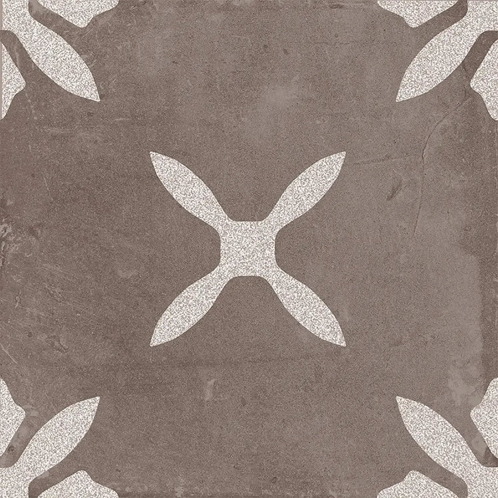 San Clemente Coffee Flower 8.78 x 8.78 Porcelain Tile | Tile Club