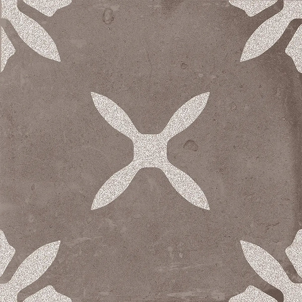 San Clemente Coffee Flower 8.78 x 8.78 Porcelain Tile | Tile Club