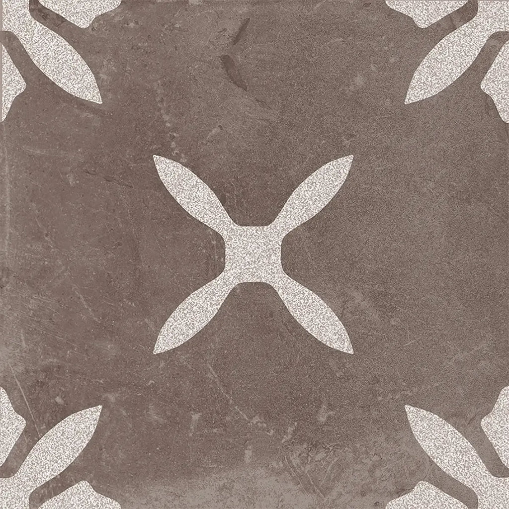 San Clemente Coffee Flower 8.78 x 8.78 Porcelain Tile | Tile Club