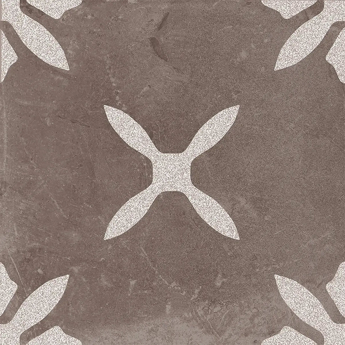 San Clemente Coffee Flower 8.78 x 8.78 Porcelain Tile | Tile Club