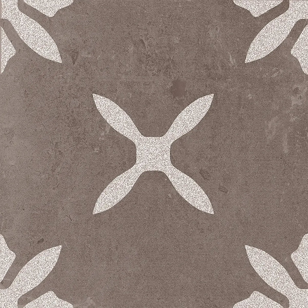 San Clemente Coffee Flower 8.78 x 8.78 Porcelain Tile | Tile Club