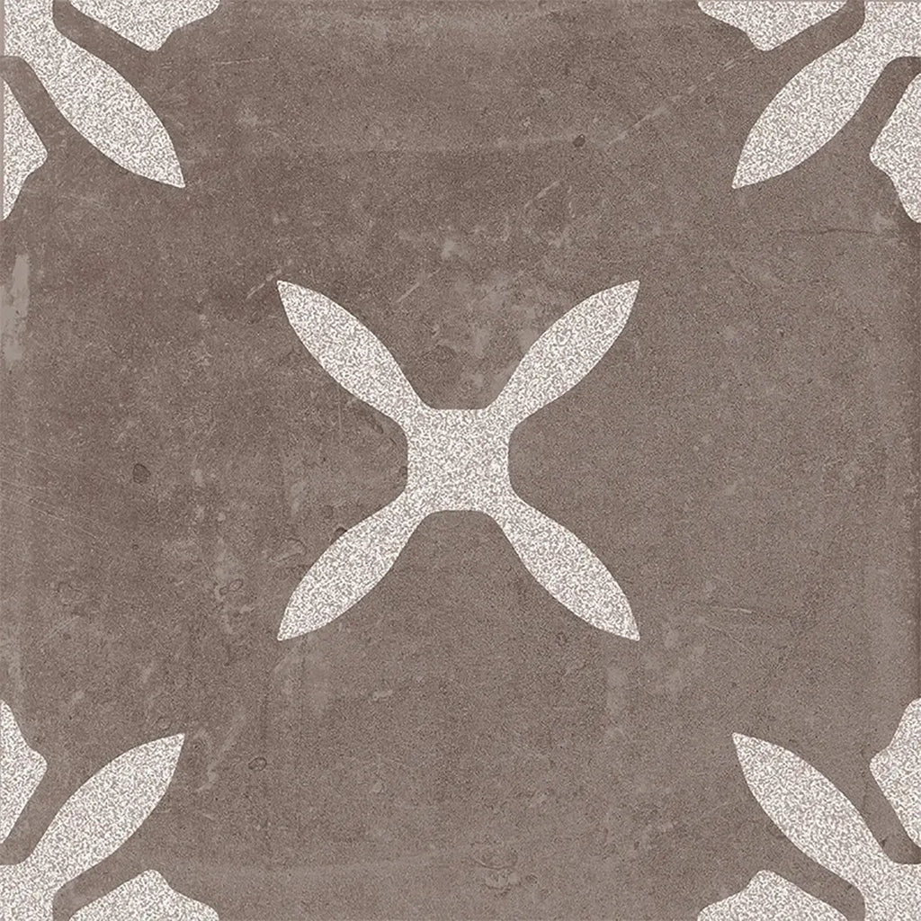 San Clemente Coffee Flower 8.78 x 8.78 Porcelain Tile | Tile Club