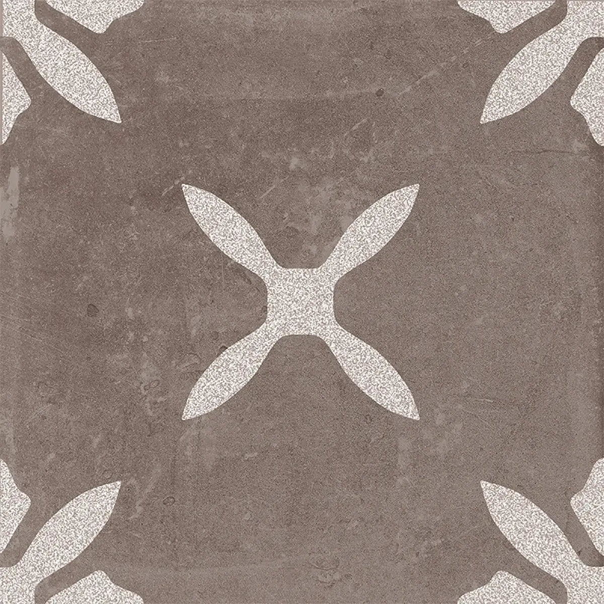 San Clemente Coffee Flower 8.78 x 8.78 Porcelain Tile | Tile Club
