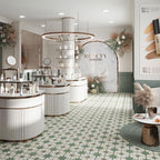 Boutique design with green star flooring