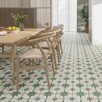 San Clemente Green Star 8.78 x 8.78 Porcelain Tile
