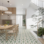 San Clemente Green Star 8.78 x 8.78 Porcelain Tile | Tile Club