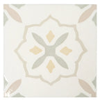 San Clemente Olive Flower 8.78 x 8.78 Porcelain Tile | Tile Club
