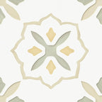 San Clemente Olive Flower 8.78 x 8.78 Porcelain Tile | Tile Club