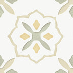 San Clemente Olive Flower 8.78 x 8.78 Porcelain Tile | Tile Club