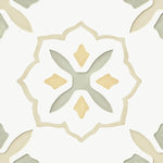 San Clemente Olive Flower 8.78 x 8.78 Porcelain Tile | Tile Club