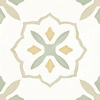 San Clemente Olive Flower 8.78 x 8.78 Porcelain Tile | Tile Club