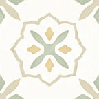 San Clemente Olive Flower 8.78 x 8.78 Porcelain Tile | Tile Club