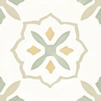 San Clemente Olive Flower 8.78 x 8.78 Porcelain Tile | Tile Club