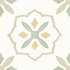 San Clemente Olive Flower 8.78 x 8.78 Porcelain Tile | Tile Club