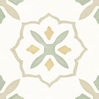 San Clemente Olive Flower 8.78 x 8.78 Porcelain Tile | Tile Club