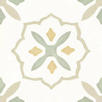 San Clemente Olive Flower 8.78 x 8.78 Porcelain Tile | Tile Club