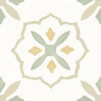 San Clemente Olive Flower 8.78 x 8.78 Porcelain Tile | Tile Club