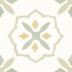 San Clemente Olive Flower 8.78 x 8.78 Porcelain Tile | Tile Club