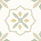 San Clemente Olive Flower 8.78 x 8.78 Porcelain Tile | Tile Club