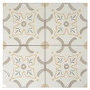 San Clemente Taupe Flower 8.78 x 8.78 Porcelain Tile | Tile Club