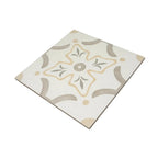 San Clemente Taupe Flower 8.78 x 8.78 Porcelain Tile | Tile Club