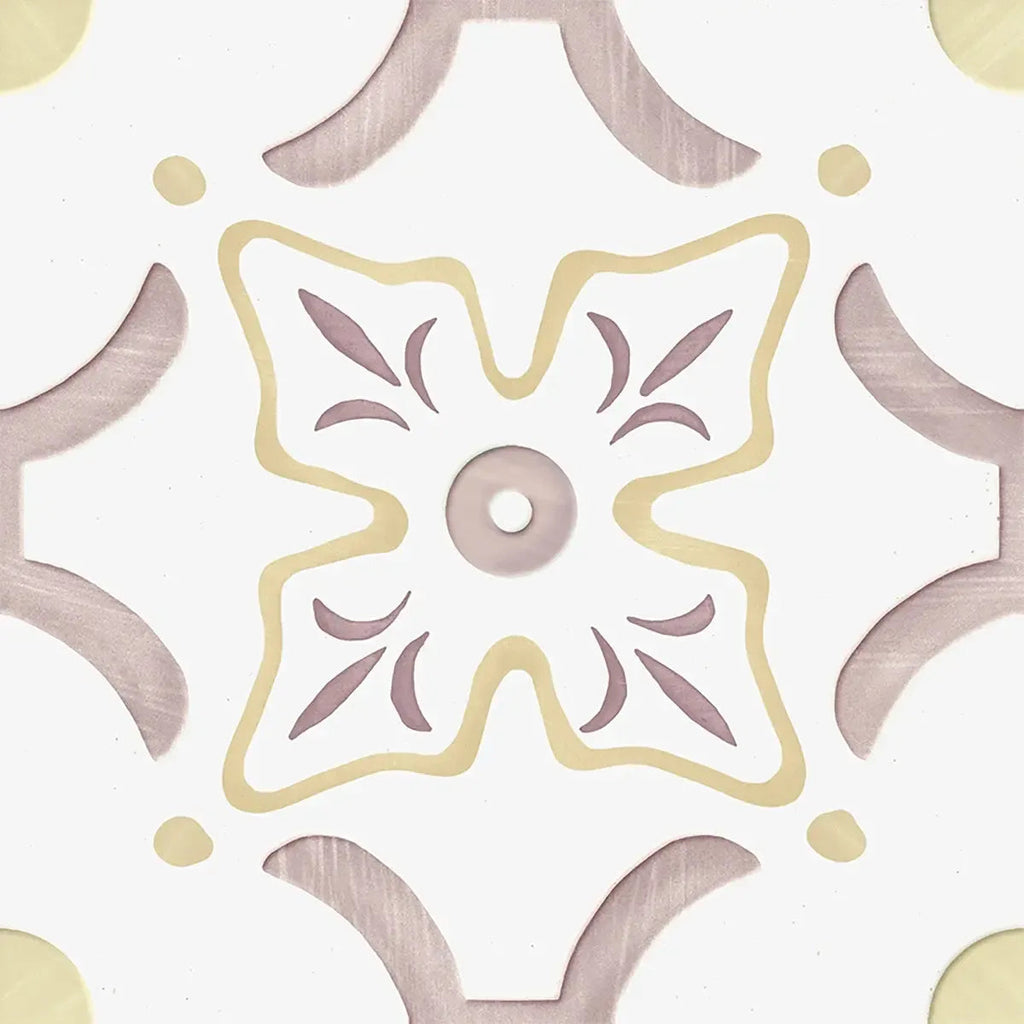 San Clemente Taupe Flower 8.78 x 8.78 Porcelain Tile | Tile Club