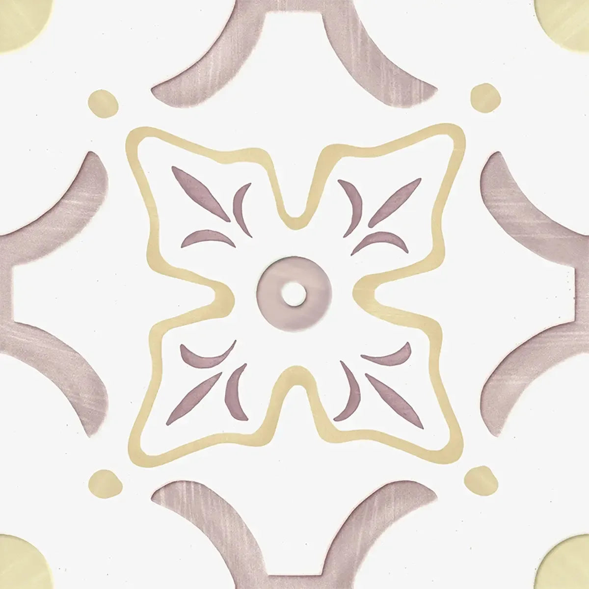 San Clemente Taupe Flower 8.78 x 8.78 Porcelain Tile | Tile Club