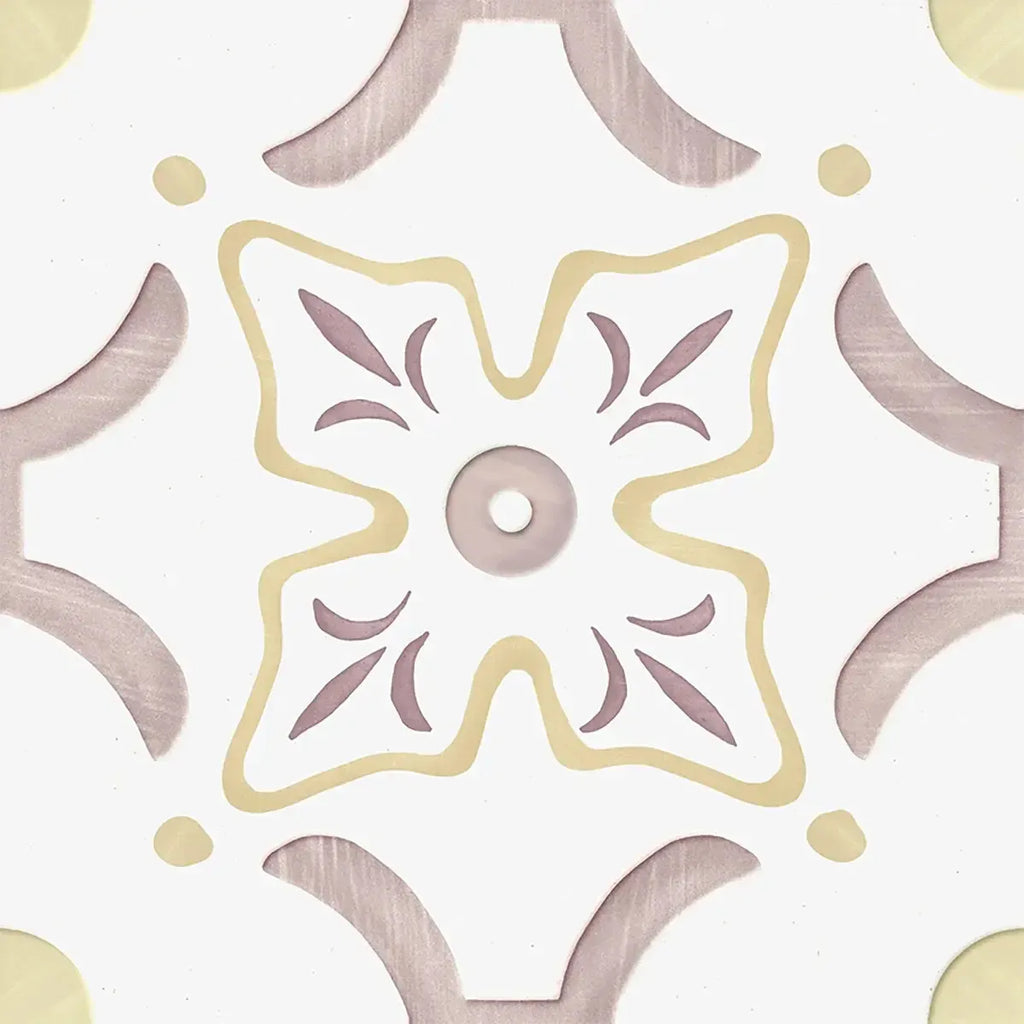 San Clemente Taupe Flower 8.78 x 8.78 Porcelain Tile | Tile Club
