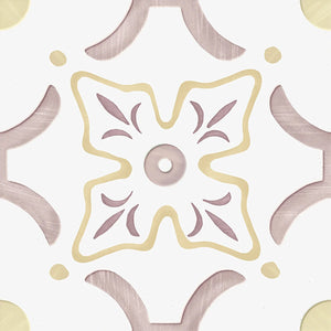 San Clemente Taupe Flower 8.78 x 8.78 Porcelain Tile Sample
