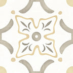 San Clemente Taupe Flower 8.78 x 8.78 Porcelain Tile | Tile Club