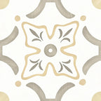 San Clemente Taupe Flower 8.78 x 8.78 Porcelain Tile | Tile Club