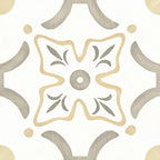 San Clemente Taupe Flower 8.78 x 8.78 Porcelain Tile | Tile Club