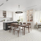 San Clemente Taupe Flower 8.78 x 8.78 Porcelain Tile | Tile Club