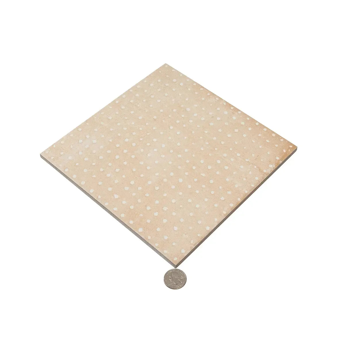 San Clemente Terracotta Dots 8.78 x 8.78 Porcelain Tile | Tile Club