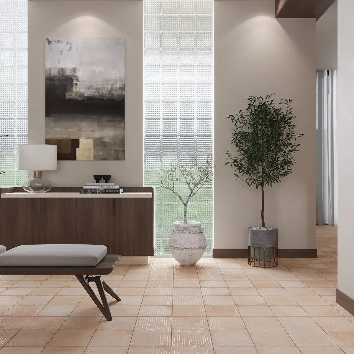 San Clemente Terracotta Dots 8.78 x 8.78 Porcelain Tile | Tile Club