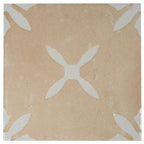 San Clemente Terracotta Flower 8.78 x 8.78 Porcelain Tile | Tile Club