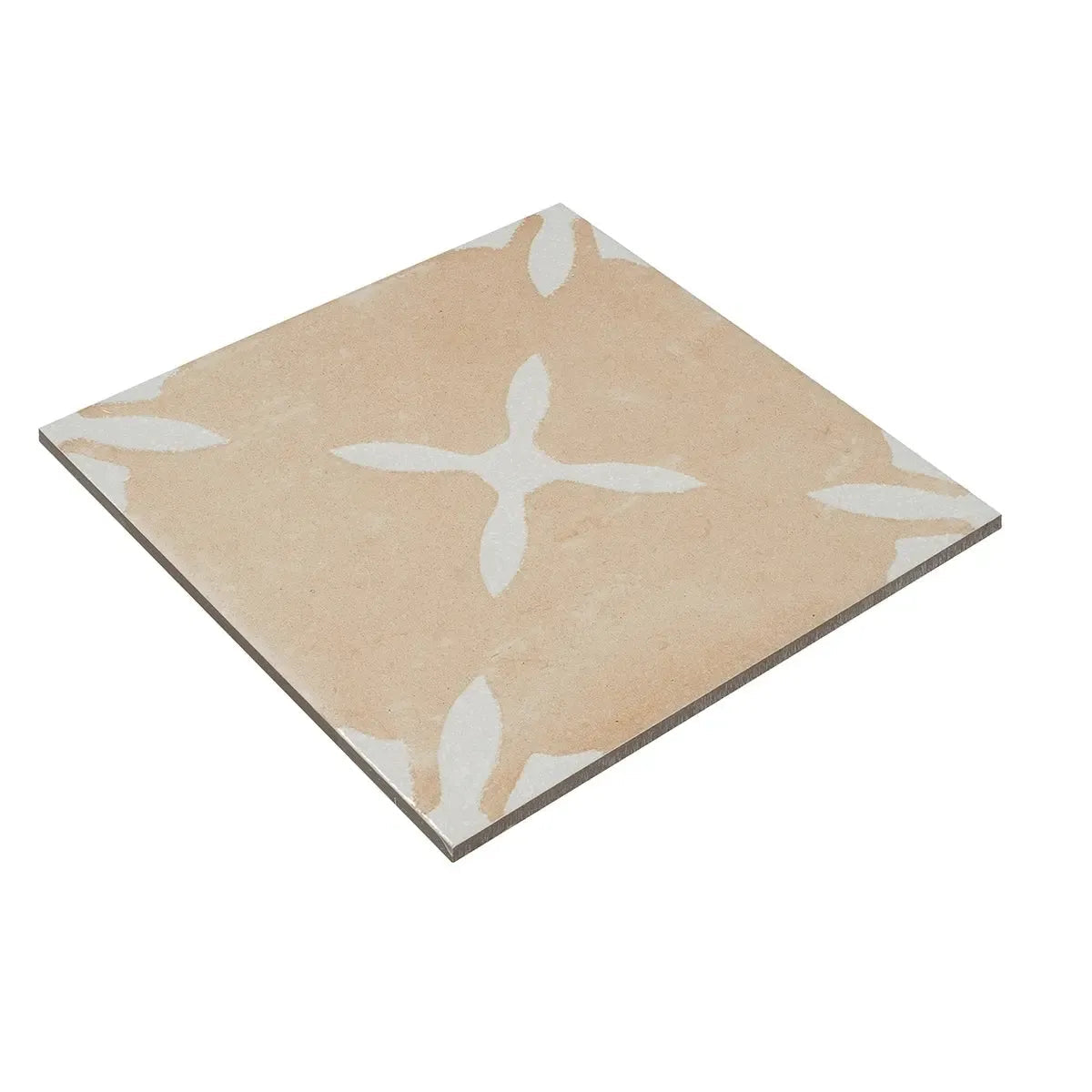 San Clemente Terracotta Flower 8.78 x 8.78 Porcelain Tile