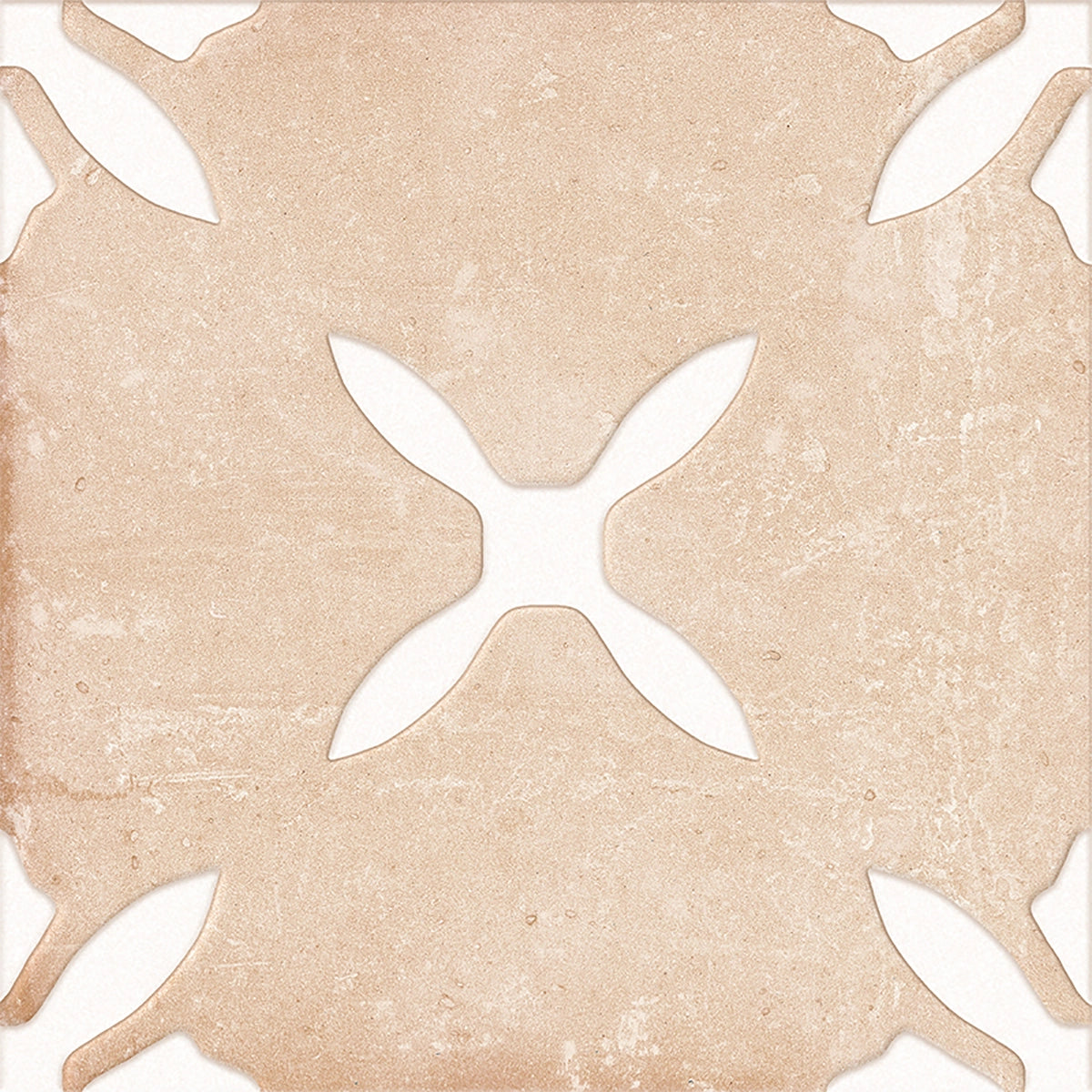 San Clemente Terracotta Flower 8.78 x 8.78 Porcelain Tile | Tile Club