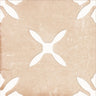 San Clemente Terracotta Flower 8.78 x 8.78 Porcelain Tile