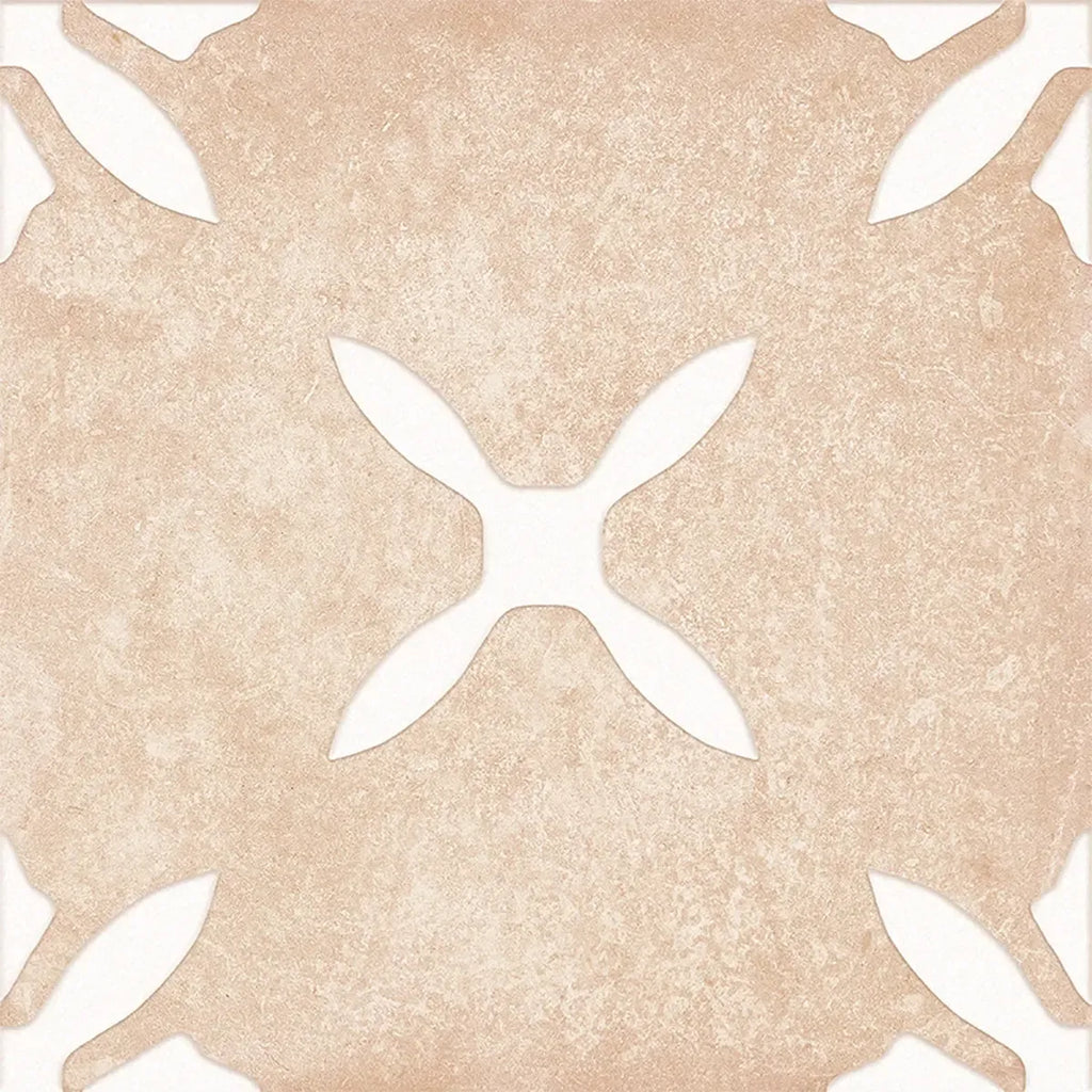 San Clemente Terracotta Flower 8.78 x 8.78 Porcelain Tile | Tile Club